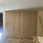 Wood panelling and skirting work